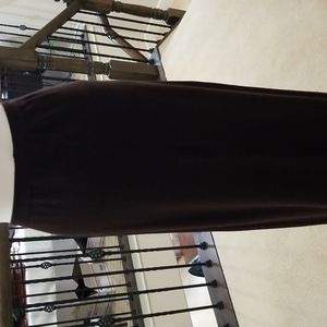 Katherine Kelly Brown sweater knit skirt